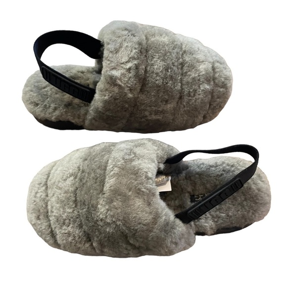 UGG Shoes - UGG Super Fluff Fur Slip On Slipper Mules Burnt Olive NEW Size 6